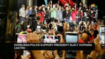 FTS 24-01 18:30  Honduran police support President-elect Xiomara Castro