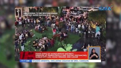 Food expo sa Mandurriao District, dinagsa at nabalewala ang social distancing; Iloilo City LGU, agad isinara ang lugar | UB