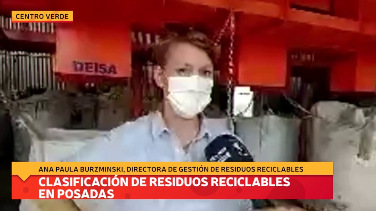 Clasificación de residuos reciclables en Posadas