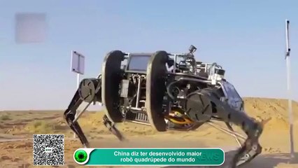 China diz ter desenvolvido maior robô quadrúpede do mundo