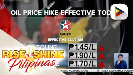 Bigtime oil price hike, epektibo ngayong araw