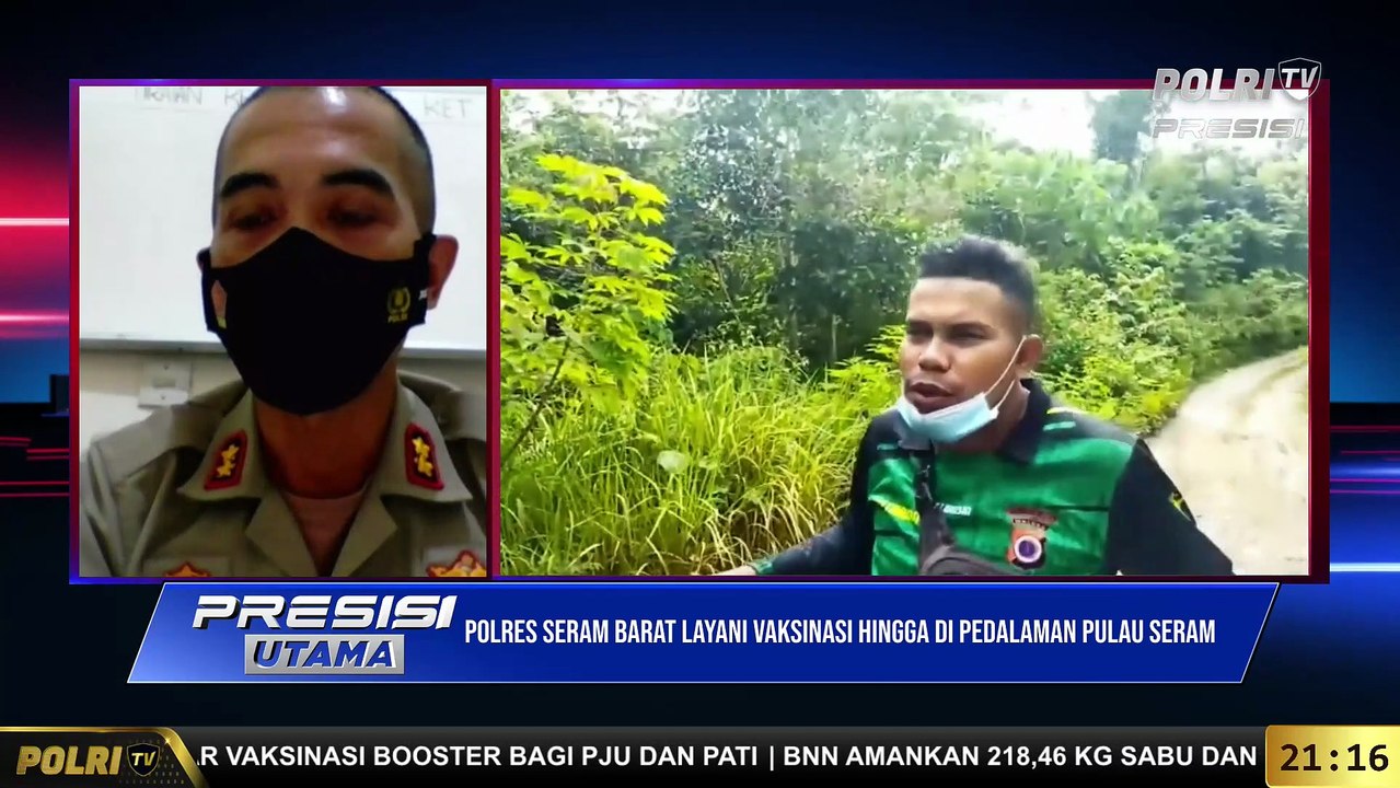 Live Dialog Bersama Kapolres Seram Barat Terkait Polres Seram Barat Layani Vaksinasi Hingga ke Pedalaman Pulau Seram