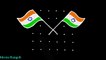 Republic day rangoli design with tricolour flags - Independence day rangoli - Indian flag rangoli - गणतंत्र दिवस रंगोली