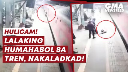 Lalaking humahabol sa tren sa India, nakaladkad! | GMA News Feed