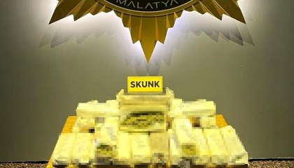 Malatya'da 4 kilo 350 gram skunk ele geçirildi