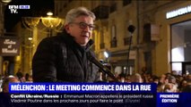 Faute de places disponibles pour son meeting à Bordeaux, Jean-Luc Mélenchon l'entame dans la rue