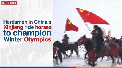 Herdsmen in China's Xinjiang ride horses to champion Winter Olympians | The Nation Thailand