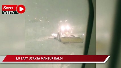 Atilla Saral 8,5 saat uçakta mahsur kaldı