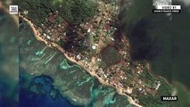 Devastated Tonga islands seen before and after eruption and tsunami