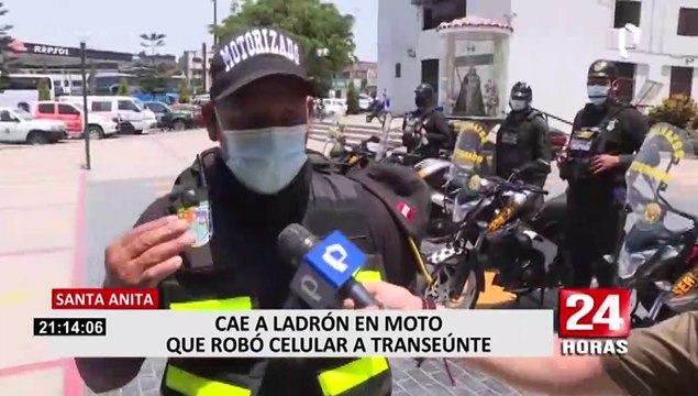 Santa Anita: tras intensa persecución, serenos capturaron a ladrón que robo celular a transeúnte
