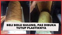 Viral Warganet Beli Bolu Gulung, Pas Dibuka Tutup Plastiknya Malah Berujung Nyesek