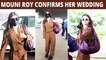 Mouni Roy Heads To Goa For Her Wedding, Interacts With Paparazzi