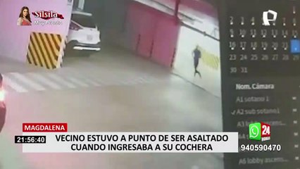 Magdalena: vecino estuvo a punto de ser asaltado por falso delivery cuando ingresaba a su cochera