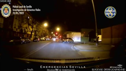 Un taxista persigue a un conductor tras arrollar a una motocicleta en Sevilla