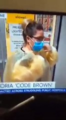 Una enfermera "se carga" un informativo en el que se pretendía alarmar sobre el colapso que sufren los hospitales al aparecer bailando