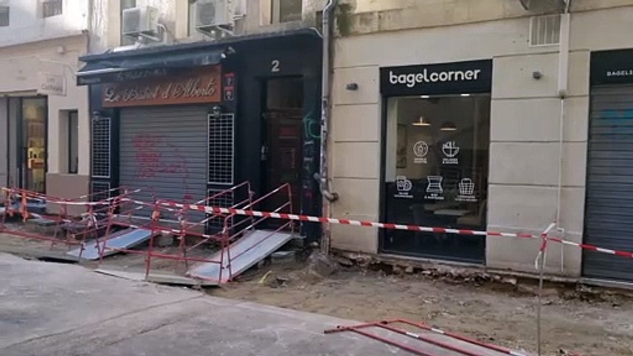 Requalification de l'hypercentre de Marseille: les commerçants doivent faire avec les travaux
