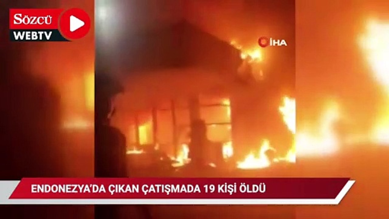 Endonezya’da çıkan çatışmada eğlence mekanı ateşe verildi: 19 ölü