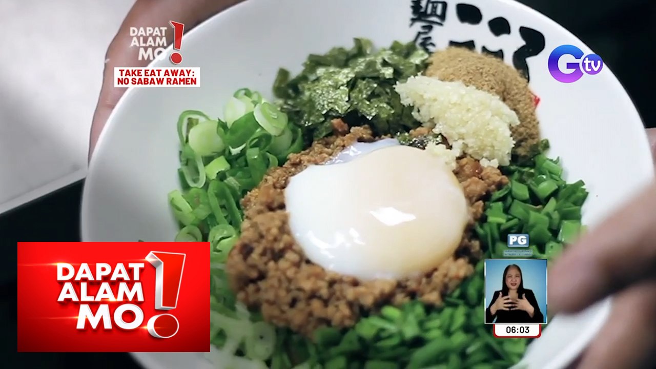 Dapat Alam Mo!: Sumisikat na ramen, walang sabaw?