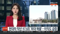 현대차 작년 117.6조 '최대 매출'…영업익 급증