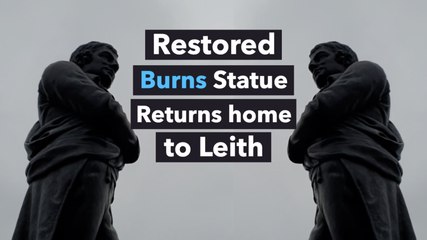 Iconic Leith Robert Burns Statue returns to Bernard Street