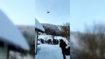 SEDAŞ zorlu kış şartlarında drone ile tarama ve tespit yapıyor