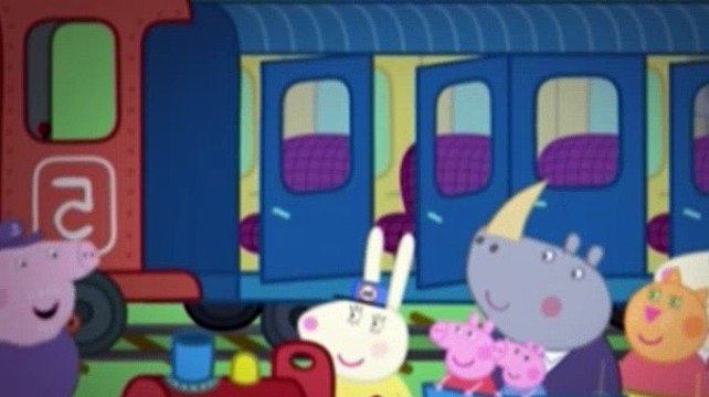 Le Train En Bois De Peppa Pig + Figurine Ppy Pig - Giochi Preziosi - Monde Miniature Peppa Le Cochon à Prix