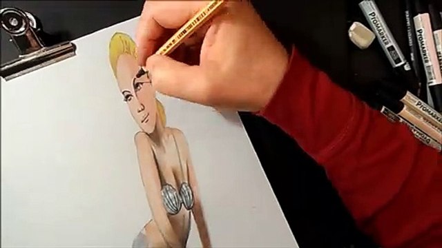 How to Draw a 3D Mermaid - Drawing Anamorphic Illusion - Vamos