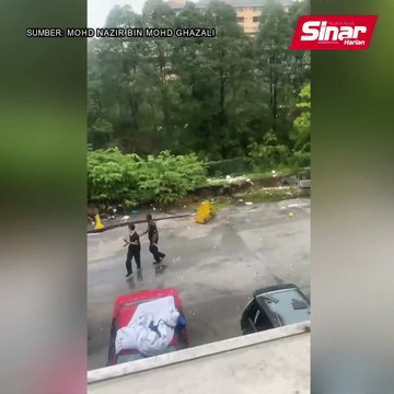 Tanah mendap, lima kenderaan rosak