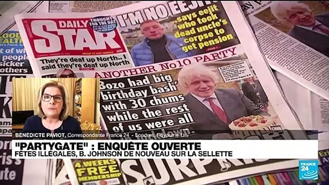 Royaume-Uni : Boris Johson dans la tourmente après le partygate , un enquête est ouverte