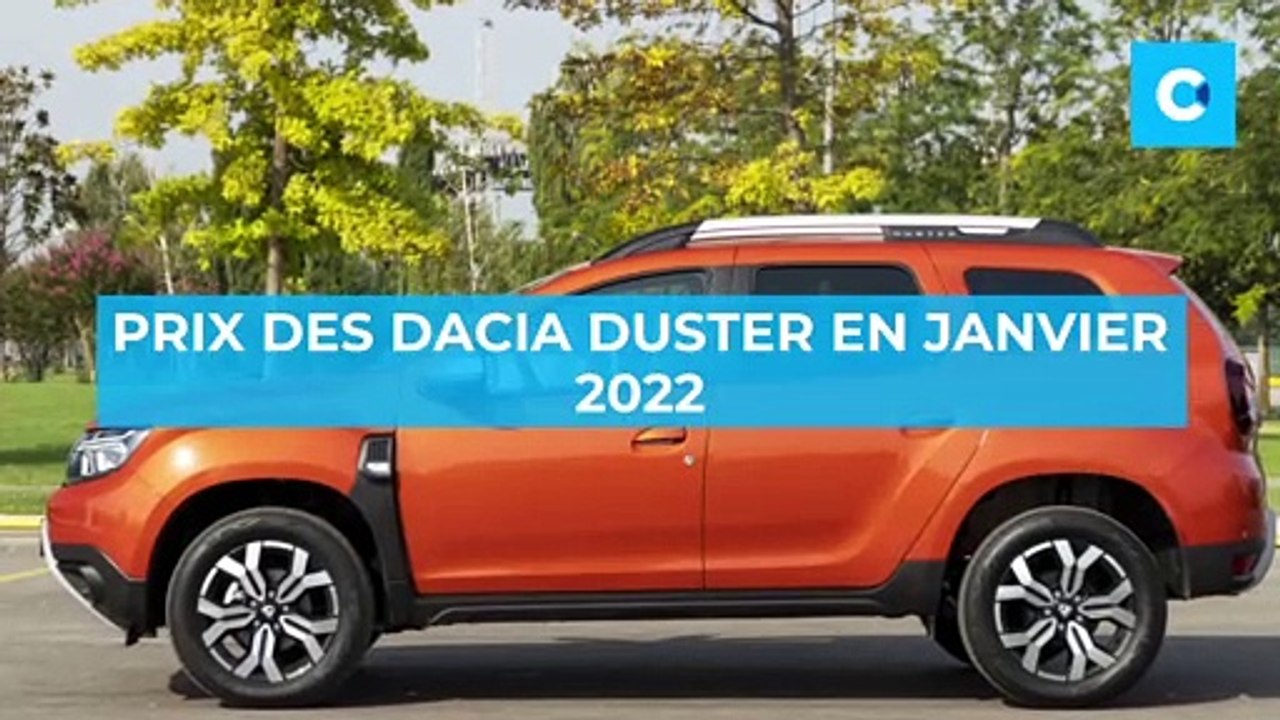 Dacia Duster : les prix en janvier 2022