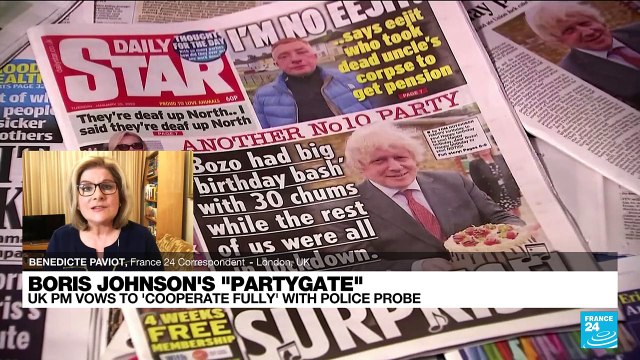 UK 'partygate': Boris Johnson vows to 'cooperate fully' with police probe