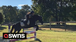 Meet the girl who began competitive horse-riding when she was just FOUR YEARS OLD