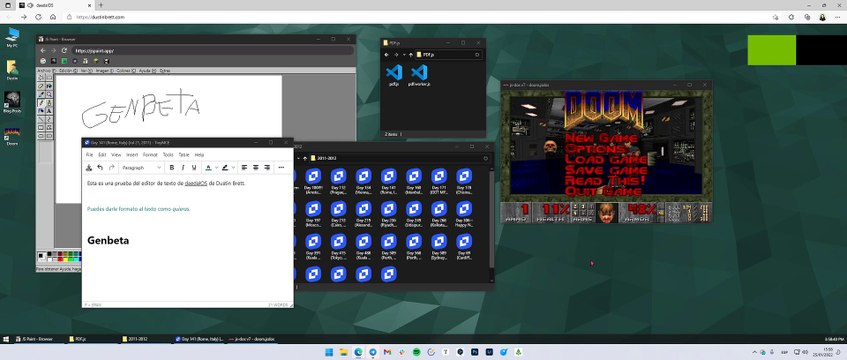 Una web personal que luce y funciona como Windows 10