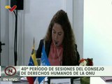 Venezuela detalló los avances en materia de derechos para la mujer ante la ONU