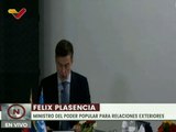 Canciller Plasencia: Venezuela asume la protección de los DD.HH. en favor de los pueblos