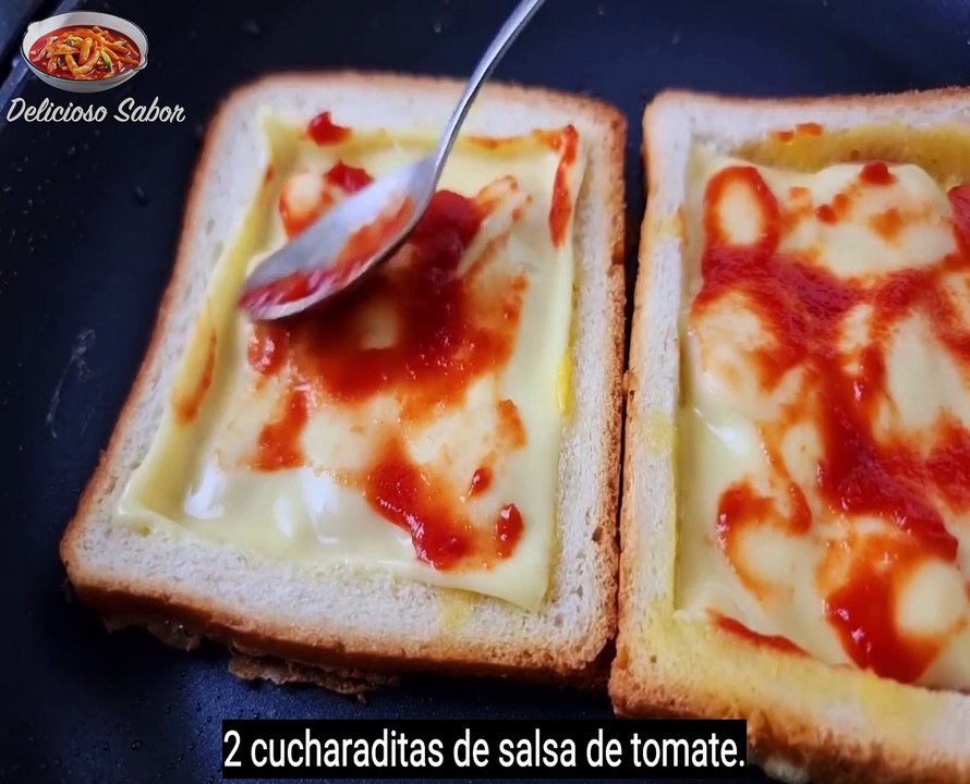 Tostadas con Huevo, Jamón, Salchicha!