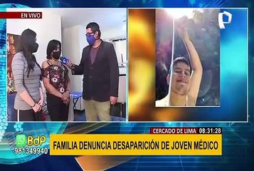 Cercado de Lima: familia pide ayuda para encontrar a joven desaparecido hace dos días