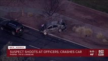 Police investigating crash, shooting near 7th Street and Baseline