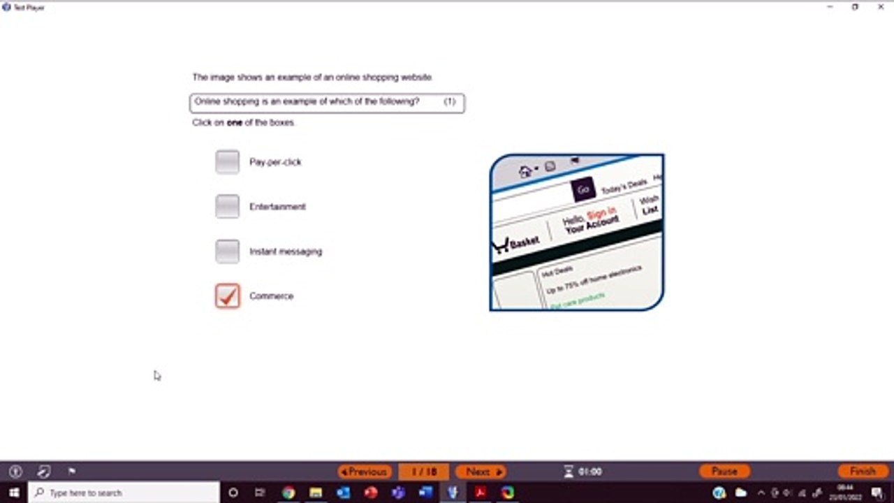 Unit 1: The Online World (Past Exam paper) - Version 1