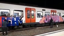 Los agentes de seguridad de Ferrocarrils, desbordados ante los grafiteros