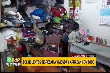 Chaclacayo: forcejean puerta de vivienda y roban pertenencias valorizadas en S/40 mil