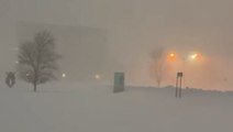 Snow begins to pile up in Northeast