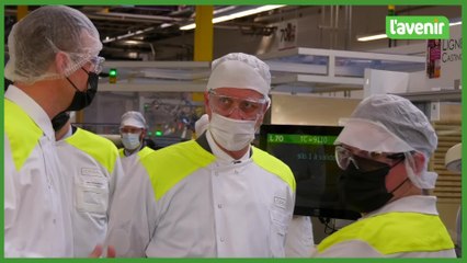 Libramont : le roi en visite à l'usine l'Oréal