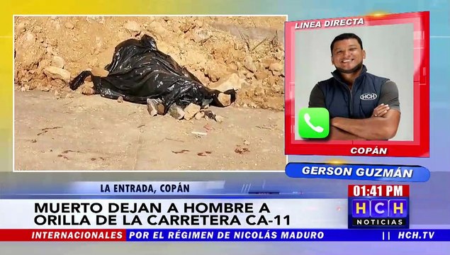¡Lamentable! Atropellado muere hombre, a orilla de la CA-11, Copán Ruinas