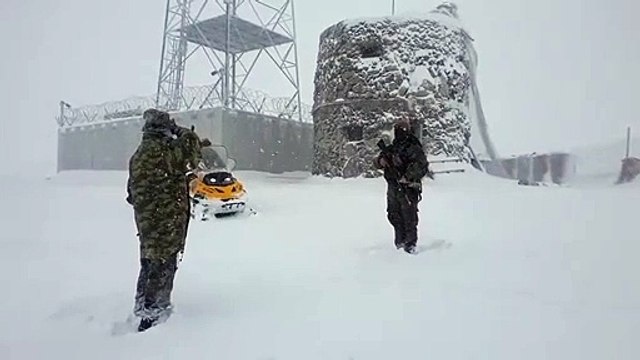 MSB: Kar kalınlığı 7 metre, hava sıcaklığı -39 derece...