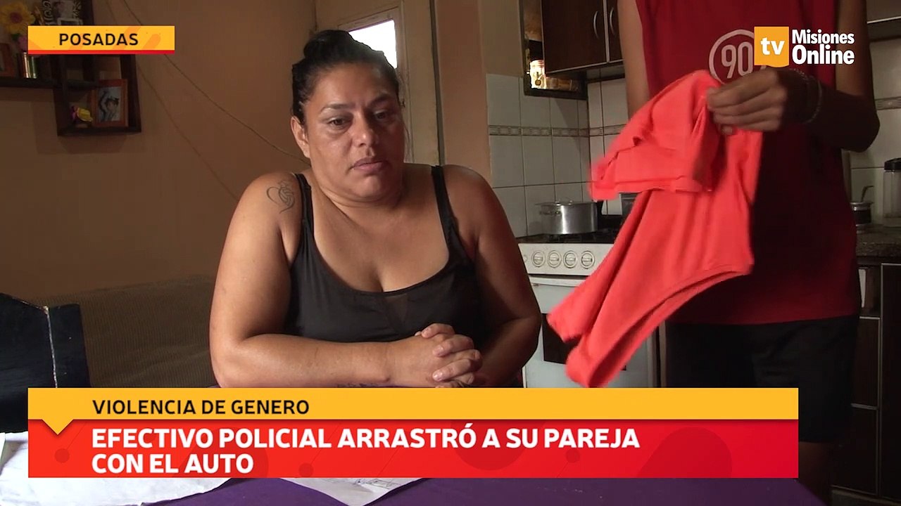Efectivo policial arrastró a su pareja con el auto