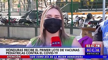 ¡Positivo! Honduras recibe primer lote de Vacunas pediátricas anticovid