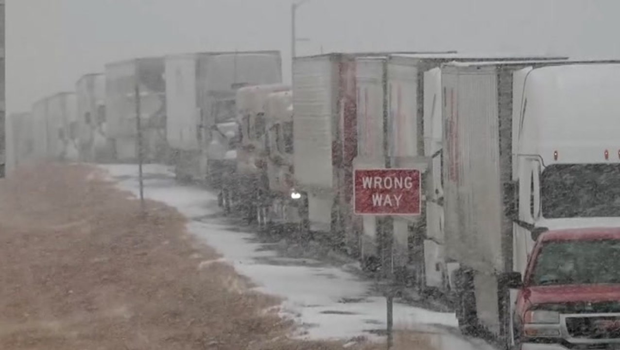 Major snowstorm shutting down sections of highway