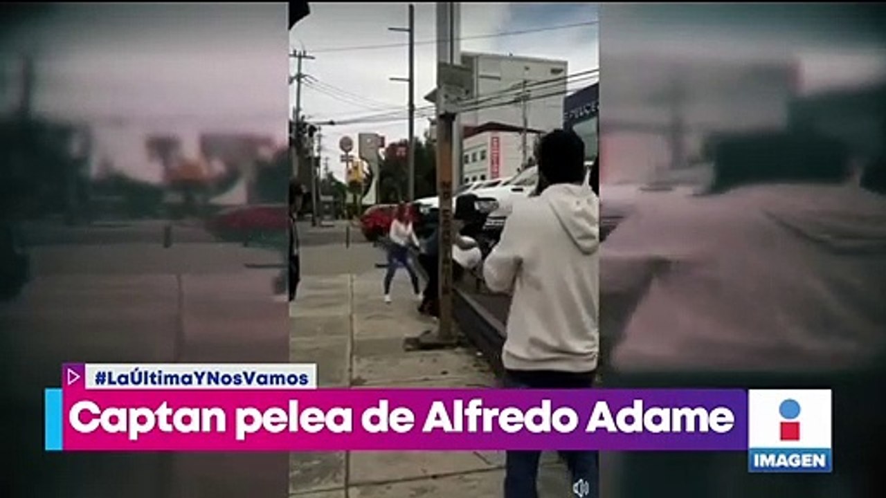 Captan pelea de Alfredo Adame en la calle