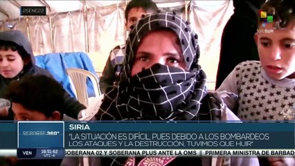 Continúan desplazamientos de familias sirias productos de ataques terroristas